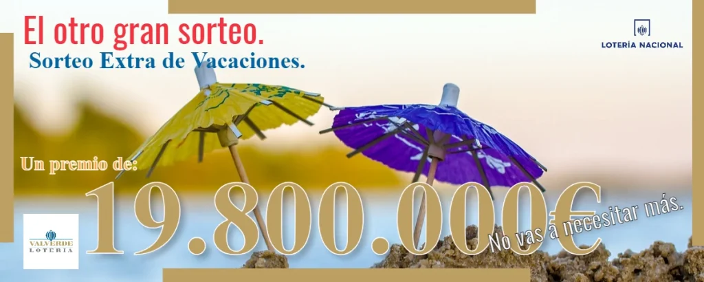 2023 Sorteo Extra Vacaciones 2023