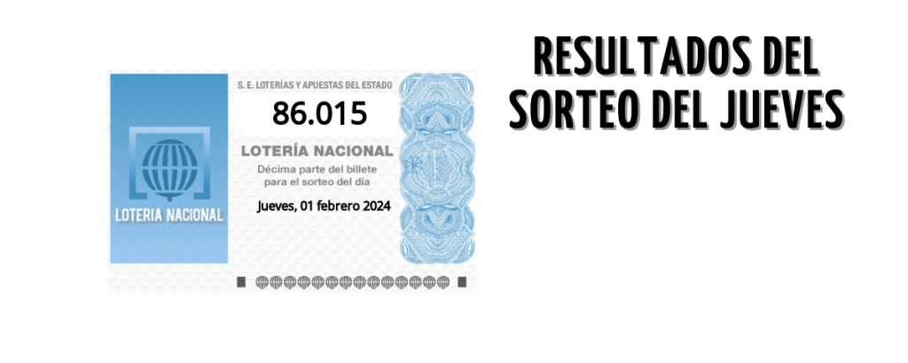 20240201 décimo ganador Lotería Nacional jueves