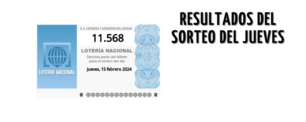 20240215 décimo ganador Lotería Nacional jueves