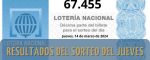 Resultados de la Lotería Nacional del Jueves: Sorteo del Jueves, 14 marzo 2024