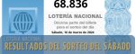 Resultados de la Lotería Nacional del Sábado: Sorteo del Sábado, 16 marzo 2024