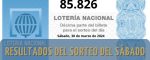 Resultados de la Lotería Nacional del Sábado: Sorteo del Sábado, 30 marzo 2024