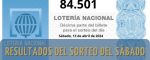 Resultados de la Lotería Nacional del Sábado: Sorteo del Sábado, 13 abril 2024